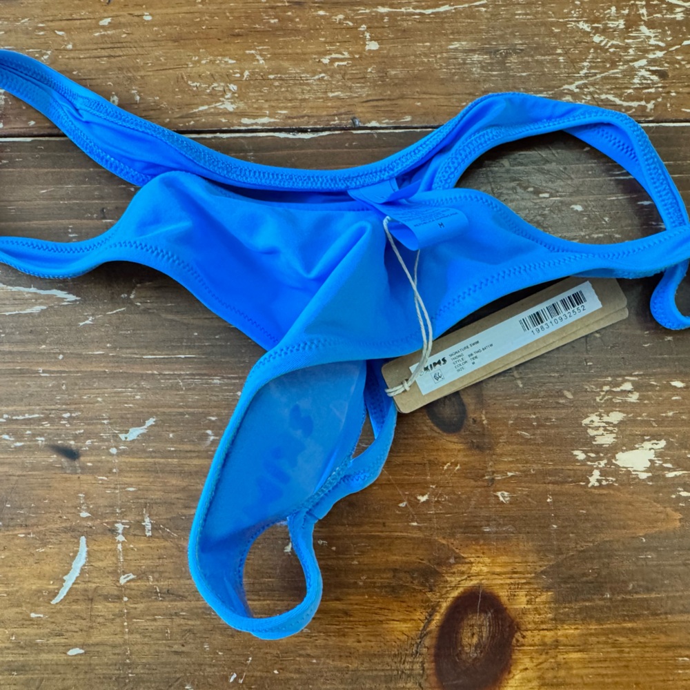 Skims Signature Swim Thong Bikini Bottom - Tide Blue - Size Medium - NWT - Picture 3 of 3